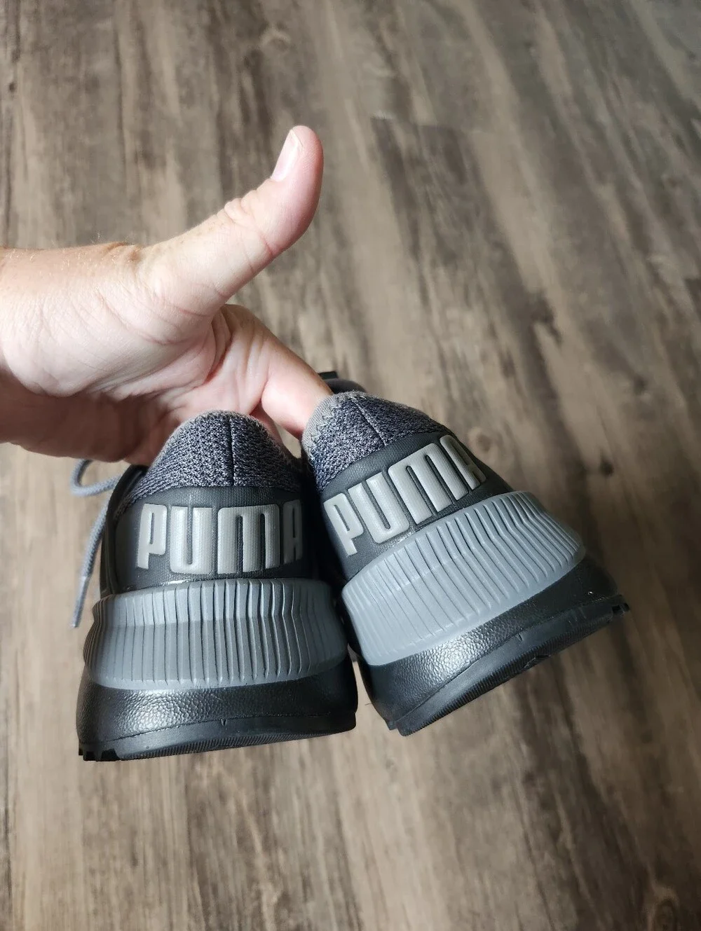 NWOT Puma Boys Pacer Future Knit Gray Running Shoes